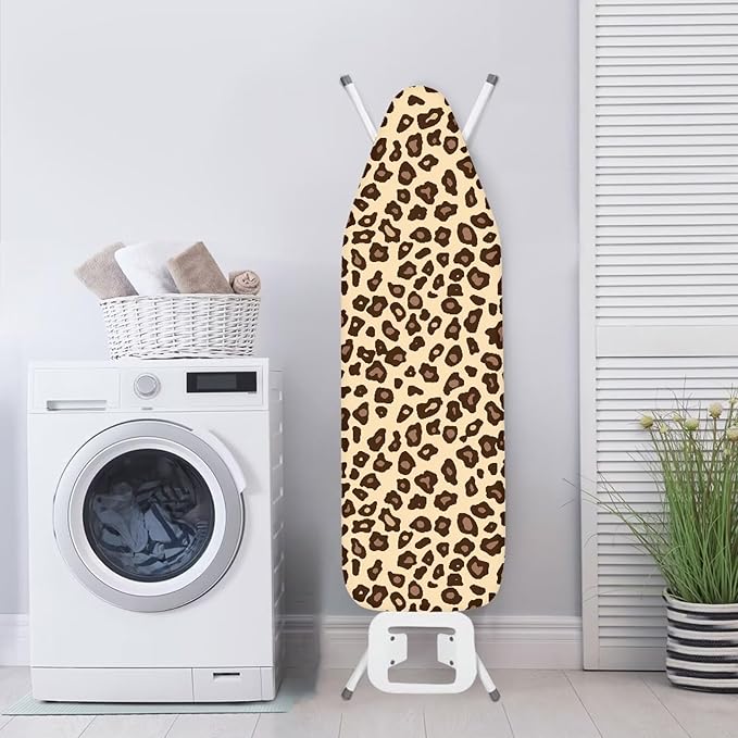 Leopard Print Ironing Board Cover Standard Size, Polyester Ironing Board - Image 3