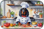 Caroline's Treasures DAC6259DDM Gordon Setter The Chef Dish Drying Mat by CarolinesTreasures
