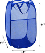 Mesh Laundry Hamper, Pop Up Laundry Basket, Collapsible Clothes Storage Bin - Image 2