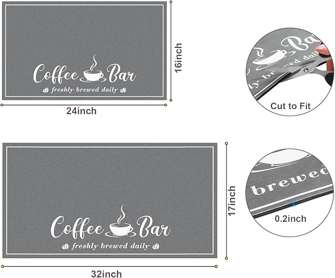 Absorbent Coffee Mat, Fashion Dish Drying Mat - Image 2