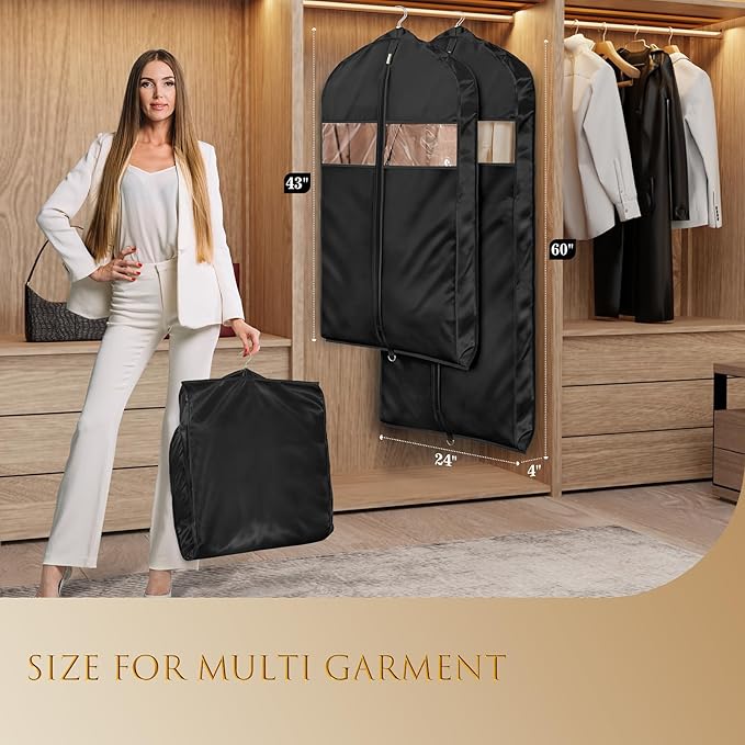 Univivi Super Soft Satin Garment Bags - Image 6