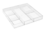 Whitmor 6-Section Clear Drawer Organizer by Whitmor