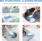 SetSail Dish Brush with Handle, 2 Pack Stiff Bristles Dish Scrubber with - Image 6
