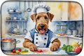Caroline's Treasures DAC6181DDM Airedale Terrier The Chef Dish Drying Mat by CarolinesTreasures
