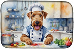 Caroline's Treasures DAC6181DDM Airedale Terrier The Chef Dish Drying Mat by CarolinesTreasures