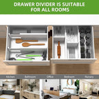 ANTOWIN 4 Pack Expandable Drawer Dividers, 4.7'' High, Extend from 12.2'' to - Image 7