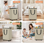Laundry Basket with Wheels, Collapsible Laundry Baskets, Laundry Hamper with - Image 6
