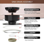 Kitchen Sink Drain Copper 3-1/2 Inch Stainless Steel Kitchen Drain Strainer - Image 9