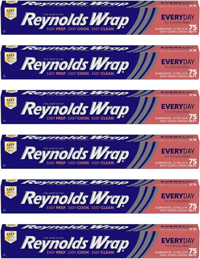 Reynolds Wrap Everyday Strength Aluminum Foil, 75 Square Feet by Reynolds+Wrap