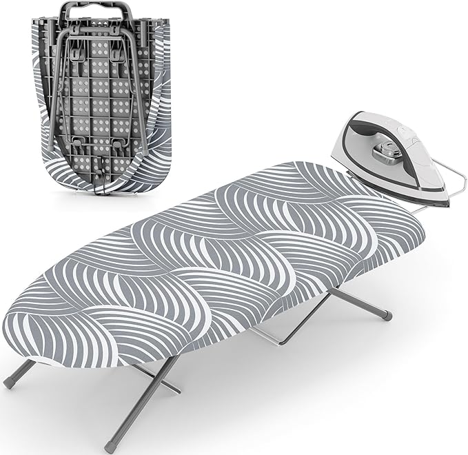 KINGBOARD Tabletop Ironing Board, Small Ironing Boards by KINGBOARD