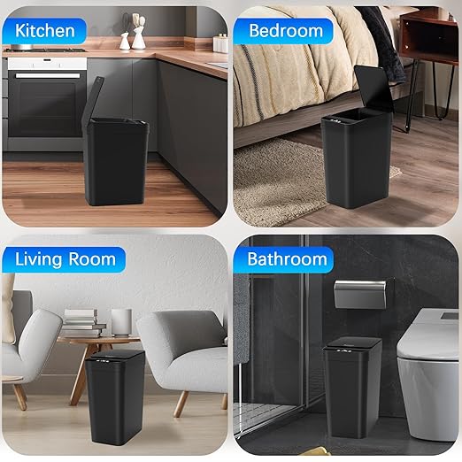 3 Pack Automatic Small Bathroom Trash Can - Image 6