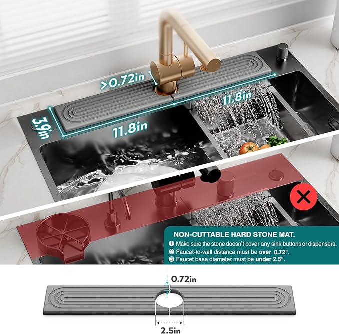 Kitchen Faucet Absorbent Mat - Image 4