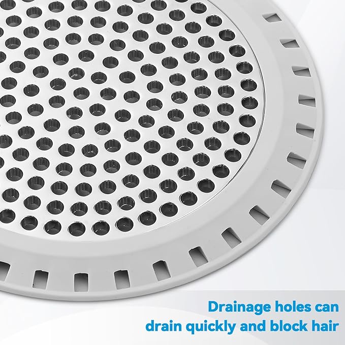 Shower Drain Hair Catcher/Drain Strainer, 2 Pack Shower Drain Cover - Image 6