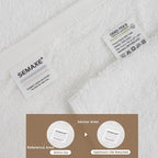 SEMAXE White Bath Towel for Bathroom, 100% Cotton Towel - Image 4