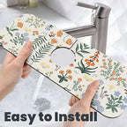 2Pcs Dish Drying Mats Faucet Mats Sets Large Size Coffee Mats Sink Faucet Mat - Image 7
