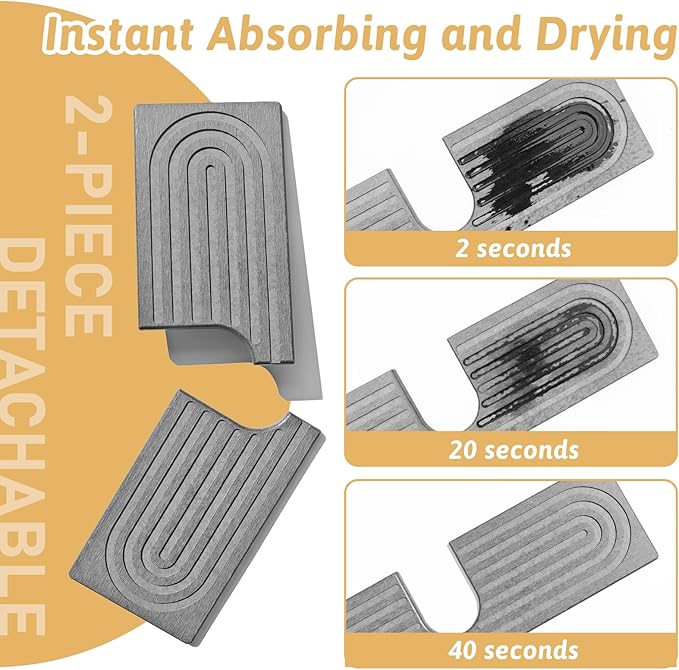 Stone Faucet Mat For Kitchen Sink, Super Absorbent, Sink Stone Quick Dry Around - Image 5