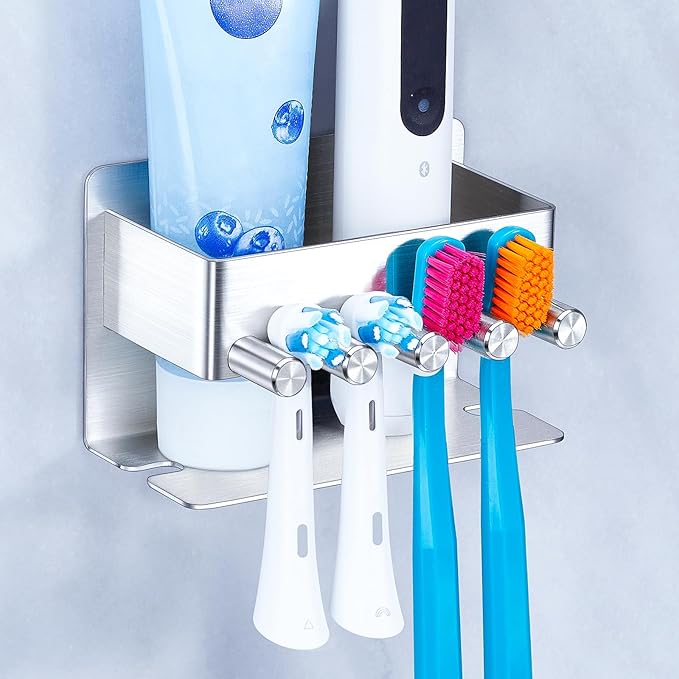 Electric Toothbrush Head Holder, Electric Toothbrush Holders Wall Mounted by WelcometotheYAYINLI