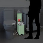 iTouchless 3 Gallon Slim Bathroom Trash Can - Image 6