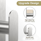 pickpiff Adhesive Towel Hooks for Bathroom: 20LB Extra Strong Wall Hanger for - Image 4