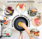 SmilePowo 9 Pack Scrub Sponge, Dual-Sided Temperature Controlled Kitchen Sponge - Image 5