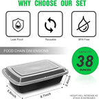 WGCC Meal Prep Containers Plastic Food Storage Containers - Image 5
