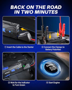 AUTOONE 6000A Car Battery Jump Starter Up to All Gas & 12L Diesel Engine - Image 7