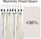 BAGAIL 10 Pack Wooden Pants Hangers - Image 6