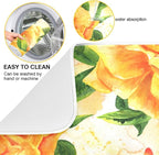 Tarity Watercolor Yellow Rose Dish Drying Mat - Image 2