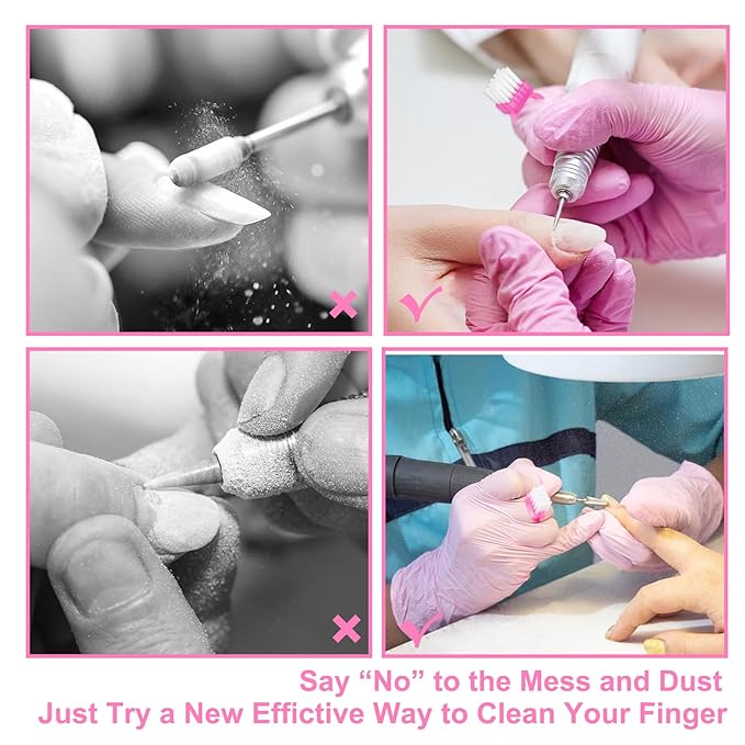 Nail Brush Rings SHEERBLISS Mini Nail Brushes 20pcs Hand Fingernail Brush - Image 6