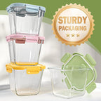Glass Soup Containers with lids 4 Cup, 32 oz Glass Storage Containers, Tall - Image 7