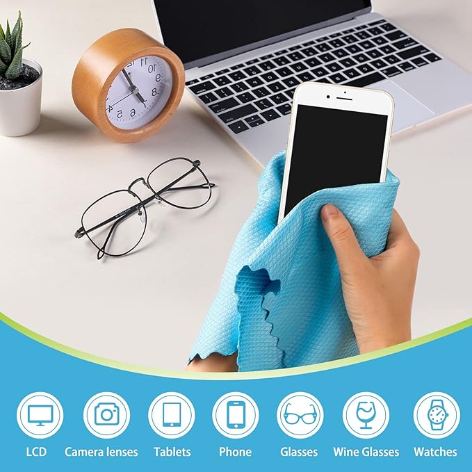 AIDEA Microfiber Glass Cleaning Cloth, Premium Microfiber Glass and Window - Image 3