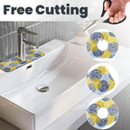 Dahlia Floral Colorful Flower Kitchen Sink Splash Guard Faucet Mat Super - Image 3