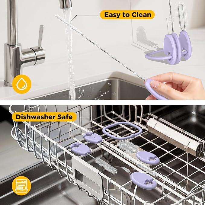 Baby Straw Brush Set, 4 Piece Cleaner Kit - Image 6