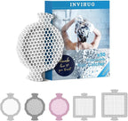 INVIHUG, 50 Pack, Disposable Shower Drain Hair Catcher Mesh Stickers, by BathroomRoomShowerDrainDrainStrainerAccessories