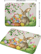 Easter Bunny Colorful Eggs Dish Drying Mat - Image 2