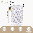 HUNRUNG Laundry Hamper, Large Canvas Fabric Lightweight Storage Basket Toy - Image 2