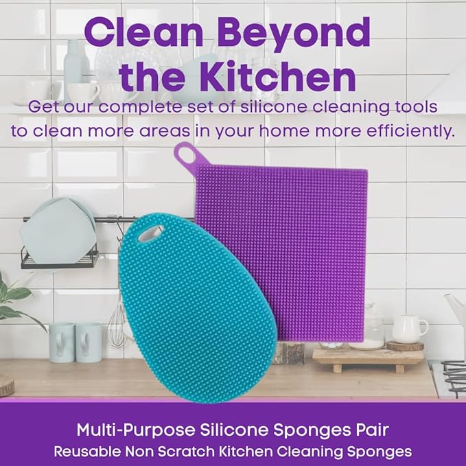 Silicone Dish Sponge Dish Scrubber - Image 2