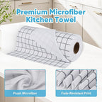 AIDEA Microfiber Cleaning Cloth Roll, Microfiber Kitchen Towels, Reusable Paper - Image 4