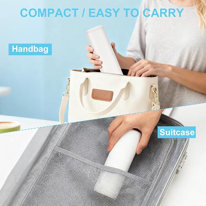 Travel Toothbrush and Toothpaste Case, Portable Tooth Brush Holder, Large White - Image 7