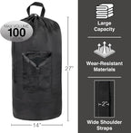 Laundry Bag Backpack with Shoulder Straps and Mesh Pocket Laundry Backpack - Image 2