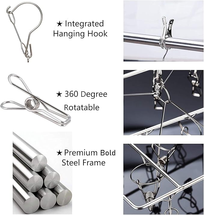Stainless Steel Sock Drying Rack - Image 2