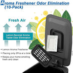 Small Bathroom Trash Can with Air Freshener Soft Close Lid, 6 Liter/ 1.6 Gallon - Image 2