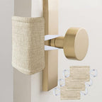 Door Silencer Padded Door Latch Cover, Baby Door Cushion Quiet Closer Door Lock by WARMTONE
