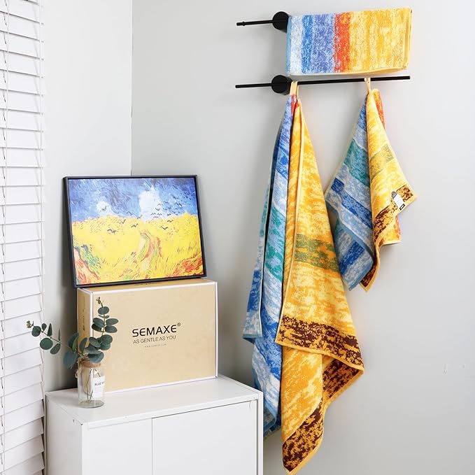 SEMAXE 12-Piece Family Bathroom Towel Set - Image 9