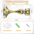 Crosize Magnetic Door Stoppers 2 Pack, Stainless Steel Door Stops - Image 3