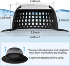 Shower Drain Hair Catcher Bathtub Drain Cover Shower Protector - Image 6