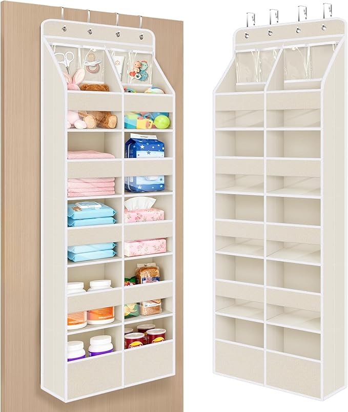 Univivi 6-Shelf Over Door Hanging Organizer Fabric Door Storage by Univivi
