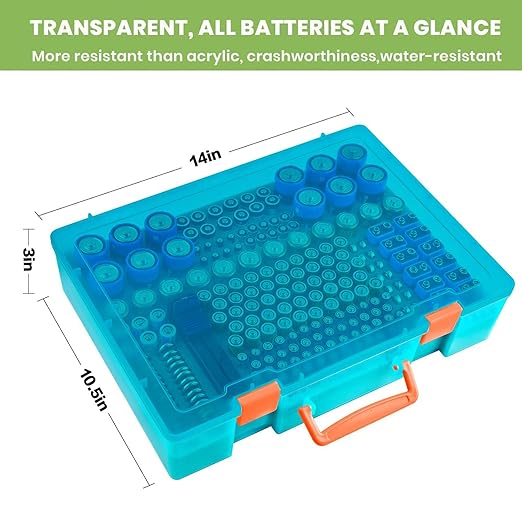 Battery Organizer Storage Holder- Batteries Case Containers Box - Image 5