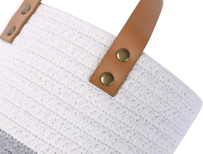 2pack Small Hanging Basket-Cotton Rope Wall Basket - Image 6