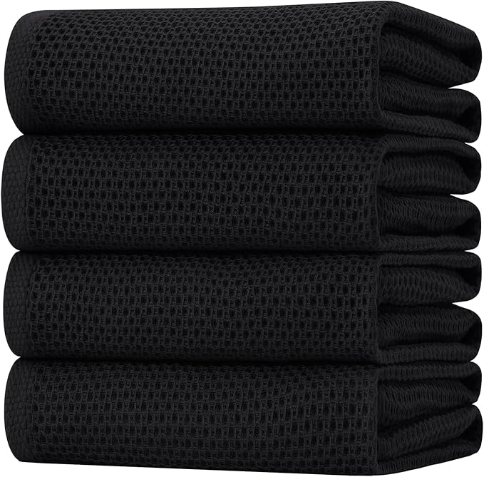 Homaxy 100% Cotton Oversized Waffle Weave Kitchen Dish Towels, Ultra Soft by Homaxy